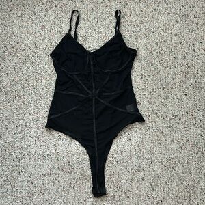 Sheer black one piece lingerie